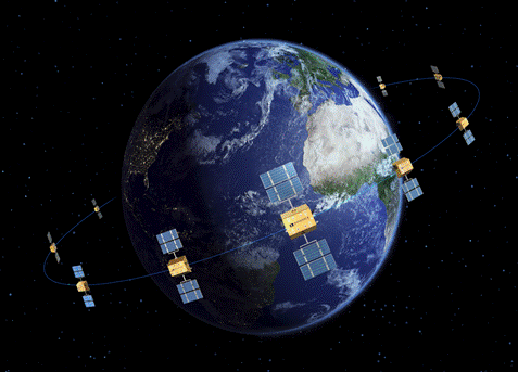 卫星在地球上面  描述已自动生成