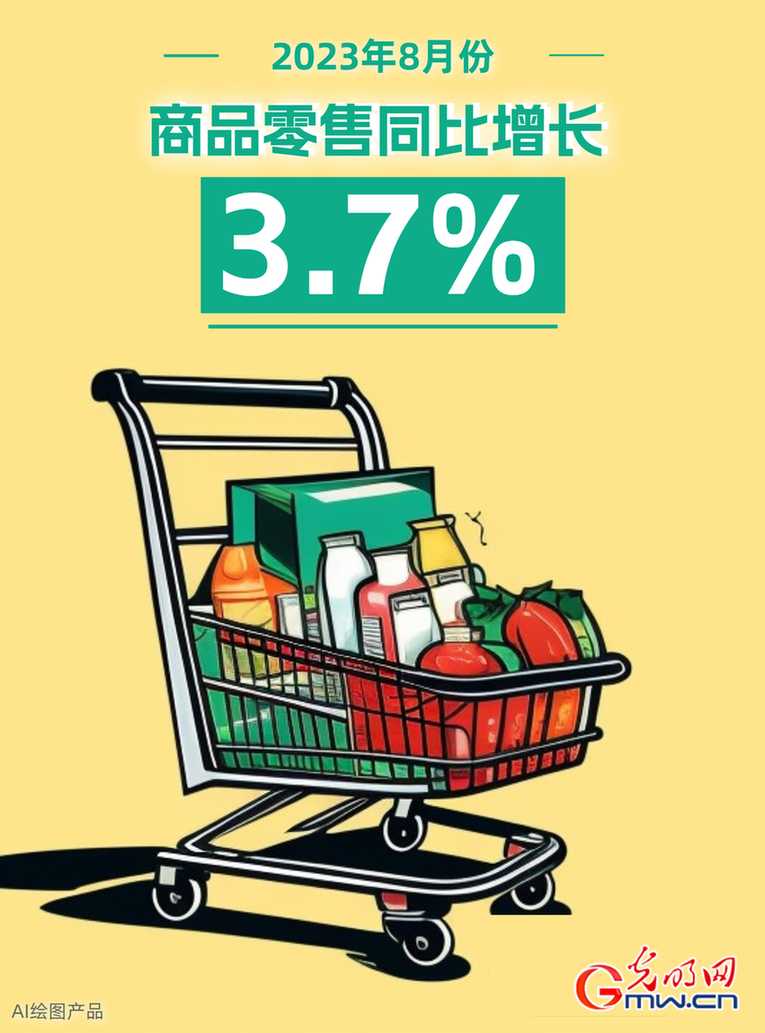 AI海报 | 市场销售加快恢复 8月商品零售同比增长3.7%