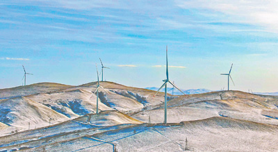 我国在运最大陆上风电基地全容量投产发电