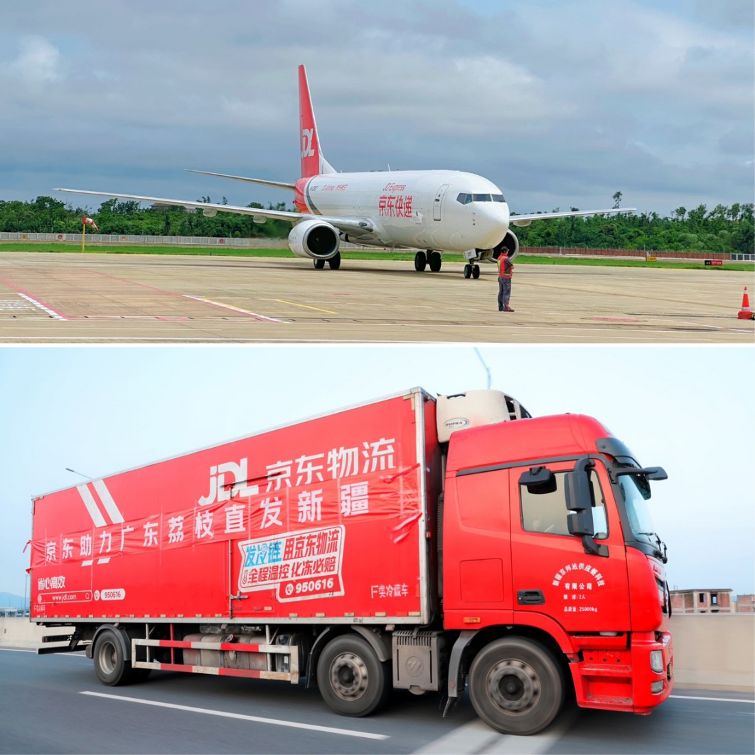 “公铁空”多式联运 京东助广东荔枝“鲜”到全国