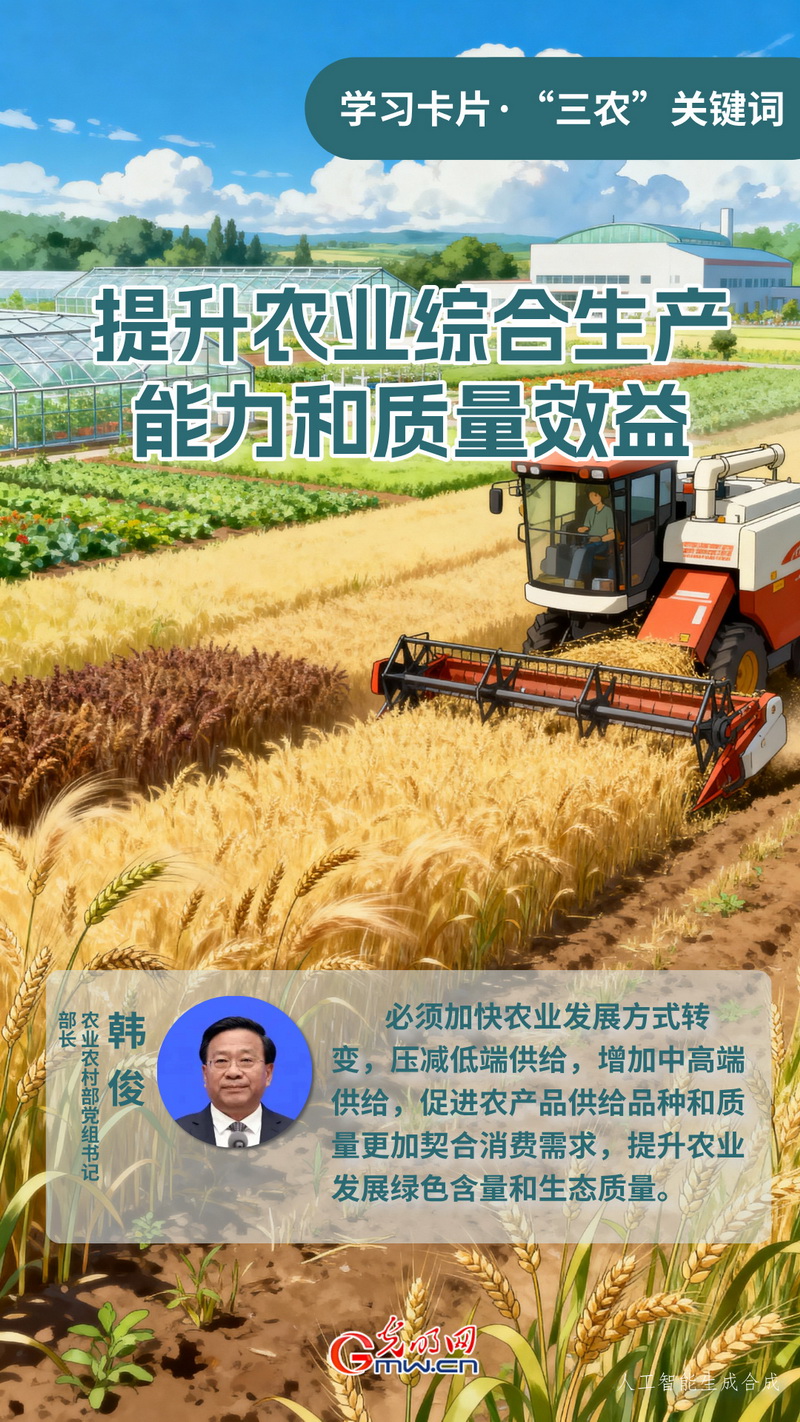 学习卡片·“三农”关键词丨提升农业综合生产能力和质量效益