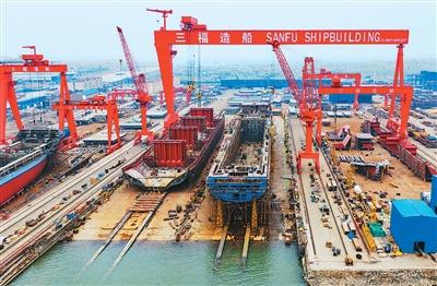 中国造船国际市场份额连续16年全球领先