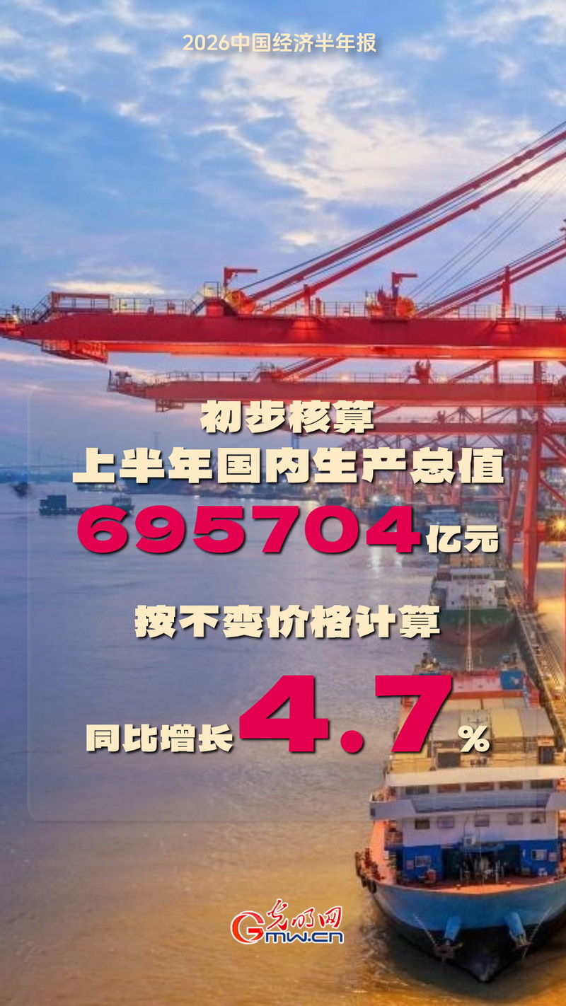 2026中国经济半年报丨上半年我国GDP同比增长4.7% 发展韧性持续彰显