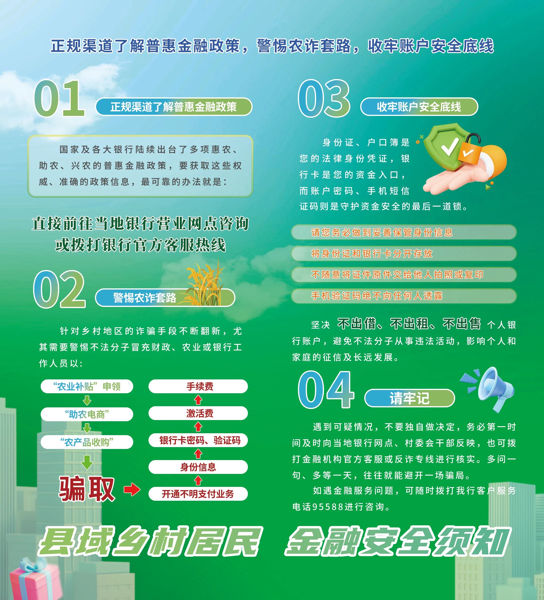 警惕农诈套路 守牢账户安全底线