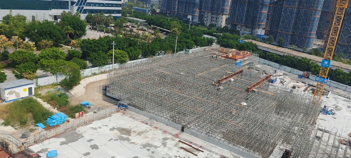 中建一局总承包公司玉环经济开发区风屿山综合开发项目顺利冲出正负零节点