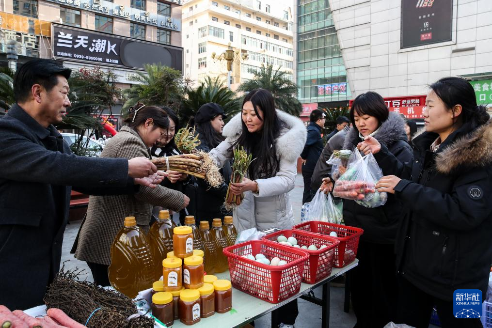 甘肃陇南:“冬至大集”助农增收
