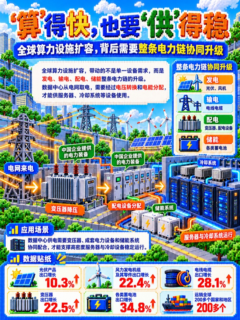 “经”彩新图景丨供芯、供电、供方案：中国制造给全球AI提供“硬支撑”